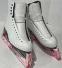 Riedell 133dm Diamond Leather Boot Women s Figure Skates Capri Blades-nwot-8w