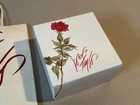 Vintage Lord   Taylor Department Store Red Rose Small Gift Box And Bag