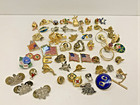 Vintage To Now Lapel Pin   Pins Lot Of 55 Variety Of Styles Colors Sizes