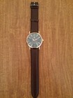 Fashion Men s Date Leather Stainless Steel Sport Quartz Noctilucent Wristwatch  