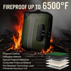 Fireproof Money Bag With Lock  1 6  X 8 7  X 6 3    Waterproof Document Holder W