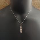 Vintage Fish Hashem Necklace Name God    Sterling 925 Israel Silver Jewish Gift
