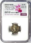 Augustus Ar Denarius Silver Octavian Carisius Coin 25-23 Bc - Ngc Choice Vf