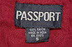 Butterfly Halter Top Vtg 80s Passport Sparkly Ruby Red Fully Beaded Front Sz S m