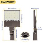 150w 120w 90w Led Parking Lot Light Dusk To Dawn Commercial Shoebox Street Lamp