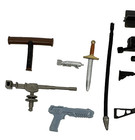 Vintage Gi Joe Accessories Lot Weapons Guns