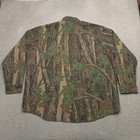 Vintage 90s Trebark Camo Hunting Shirt Men 2xl 100  Cotton Usa Made Long Sleeve