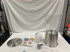 Service Ideas 3 Gal Round Ss And Tritan    Plastic Cold Beverage Dispenser