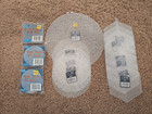 Lot Of 51 Uniek Plastic Canvas Sheets -various Shapes - Circles Squares Hexagons