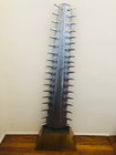 Modern Sawtooth Sculpture - Metal Aluminum Steel Brass Shark 1980s Arthur Court