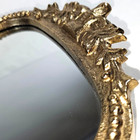 Mirror Vanity Perfume Dresser Tray Ornamental Floral Design Heavy Vtg Style