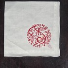 Vtg Exceptional Madeira Embroidered Cotton Linen Hankie Handkerchief Monogram F