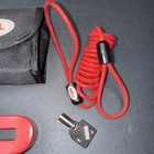 Bell Super Disc Brake Lock    the Warden    Portable Motorcycle W  Key   Carry Pouch