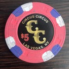  5 Circus Circus Casino Las Vegas  Nv Casino Chip