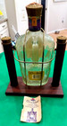 Crown Royal Whiskey Bottle 1 75l  Display Stand Cradle Holder Tilt Pourer Vtg 75