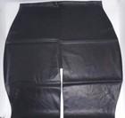 Womens Black Latex Rubber Moulded Shorts High Waist Hot Pants