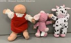 Lot Of 3 Mixed Dolls Plush And Soft Bodys