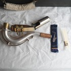 Vtg   Antique Buescher Aristocrat C Melody Saxophone Silver True-tone Low Pitch