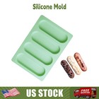 2pcs Bread Pound Cake Baking Silicone Mold Tray 4 Holes Baking Mold Kitchen