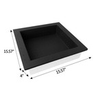 New Tile Waterproof 15 75  X 4  Preformed Square Shower Niche Bath Shampoo Black