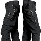 Men Tactical Cargo Pants Waterproof Multi-pocket Outdoor Work Hiking Pants