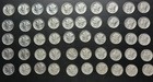 Mercury Dime Roll - Xf au 90  Silver   Very Bright Lot  Free Shipping 