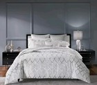 Hotel Collection  dimensional  3 Piece King Duvet Set With Shams  Blue  Nwot