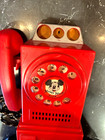 Rare Disney Hasbro 1960s Mickey Mouse Club Talking Telephone Red Plays Record