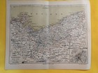 1889 Pomerania Vintage Geographical Map German Empire Original 11 5 X 9 5 C17-9