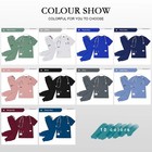 Unisex Medical Scrubs Set Hospital Uniform Top Pants Professional Workwear
