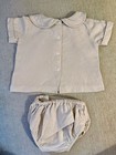 Shrimp And Grits Kids Linen Diaper Cover Set 