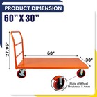 Platform Cart Industrial Dolly Cart Heavy Duty 60    X 30    Platform Hand Truck