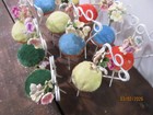 Vintage Set Of 11 Miniature Bistro Metal Chair Place Card Holders With Cushions