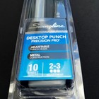 Swingline Desktop Precision Pro 10 Sheet Metal Punch Adjustable 2-3 Holes New