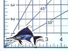 Sailfish Fishing Decal Die Cut Vinyl Sticker Saltwater Game Fish Blue