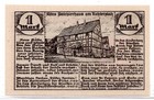 1921 Germany Nieheim Notgeld 1 Mark Note  3513 
