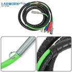15ft 3 In 1 Abs   Air Line Hose Wrap 7 Way Electrical Cable Semi Truck Trailer