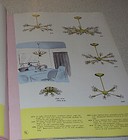308c Vintage  60 s 70s Midcentury Glass Ceiling Light Lamp Fixture Sputnik