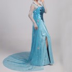 Frozen Queen Elsa Cosplay Dress Ball Gown Princess Costume