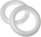 4pcs 6 7 Inch Foam Wreath Forms For Crafts White Circles For Christmas Decoratio