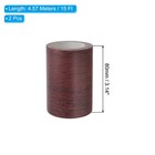 2 Pcs Wood Grain Repair Tape 3 x15ft  Self Adhesive Patch dark Chestnut Mahogany