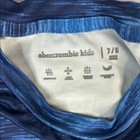 Abercrombie Kids Boys  Blue Short Sleeve Active Quick Dry Tee Size 7 8