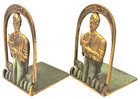 Vtg Jewish Hebrew Bar Mitzvah                         Book Ends Judaica Jerusalem Judaism