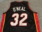 Shaquille O   neal Shaq Signed Custom Nba Miami Heat Jersey Coa Auto Nice       