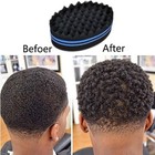 African Hair Brush Sponge Double Side Locking Afro Curl Twist Dreads Coil Wave