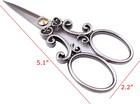 European Vintage Stainless Steel Sewing Scissors Diy Tools Cloud Pattern Dressma