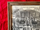 Vintage Harvard University Original Print Etching College Ivy League Framed