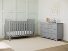 Storkcraft Maxwell 3-in-1 Convertible Crib - Pebble Gray  Greenguard Gold Certif