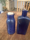 Antique Cobalt Blue Bottles Bromo Seltzer Emerson Drug Co   Poison Not To Be Tak