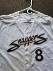 Vintage Beloit Snappers White Home Minor League Baseball Jersey  8 Size 46